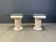 Vintage tessellated stone pedestal dining table by Maitland Smith, 1970s