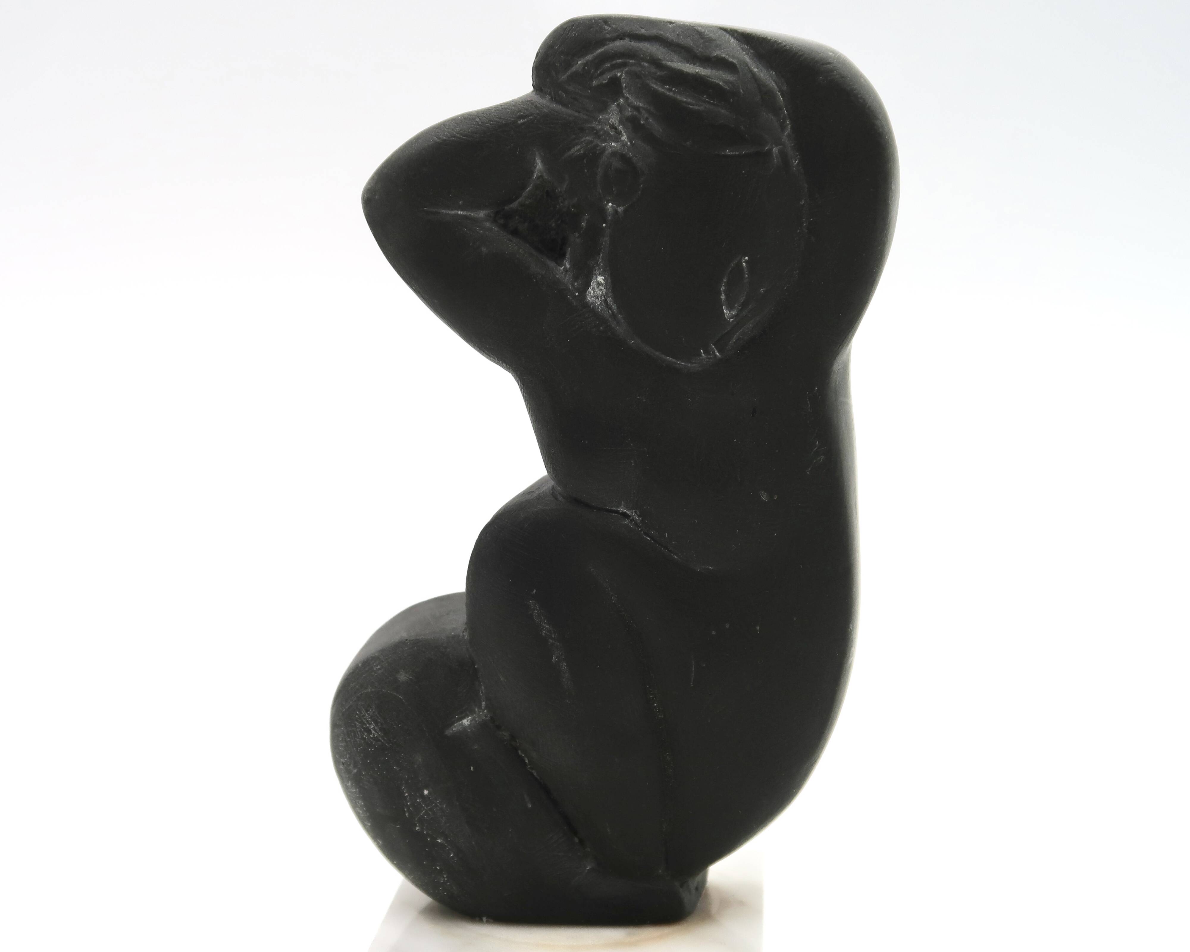 Sculpture after Amedeo Modigliani, nude woman signed A Crespelle