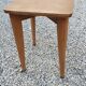 Vintage wooden stool compass feet