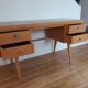 Bureau pieds compas années 50