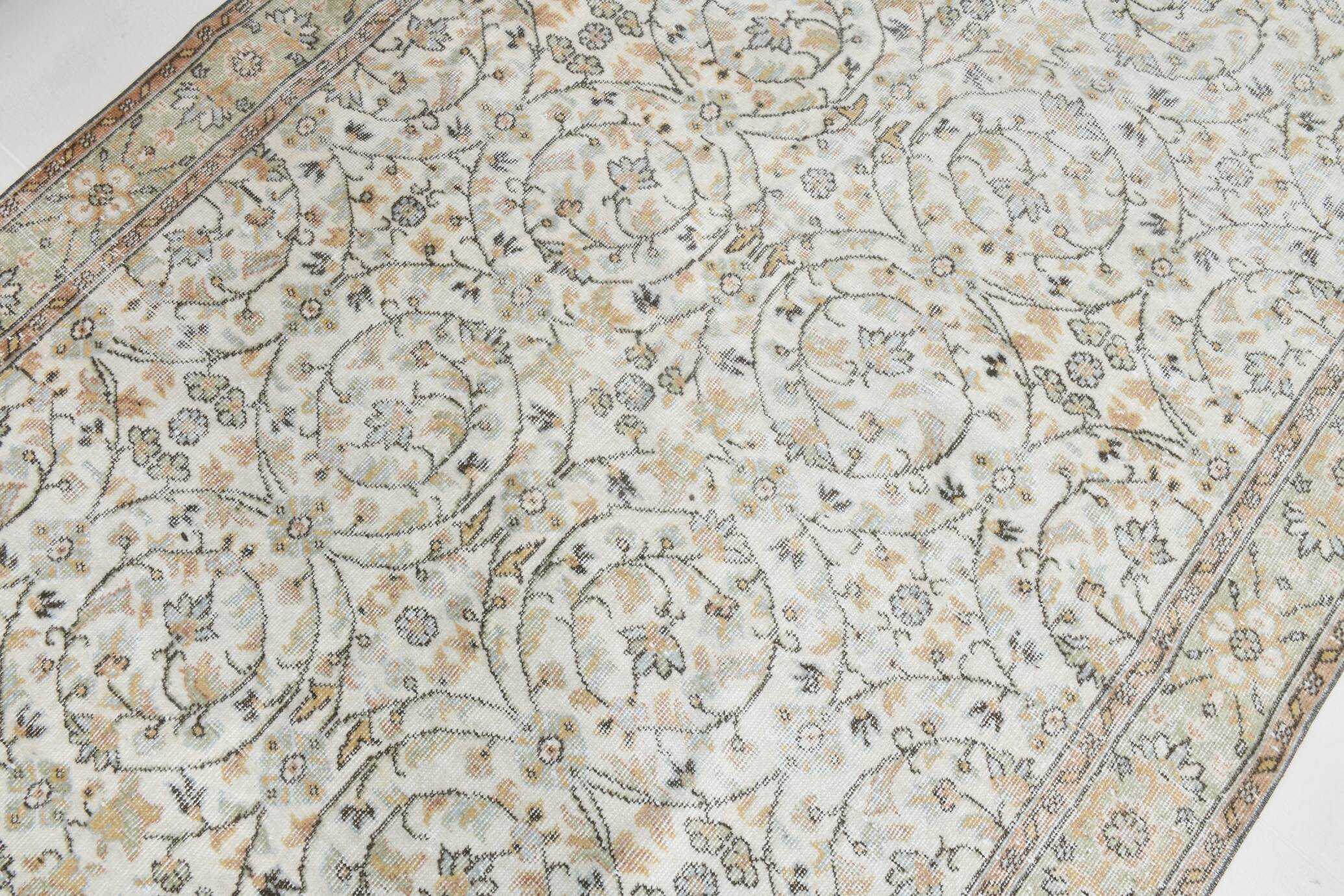 Soft Color Classic Oushak Vintage Rug, 180x290 Cm