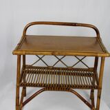 Rattan bedside table