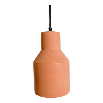 Terracotta lampshade pendant light