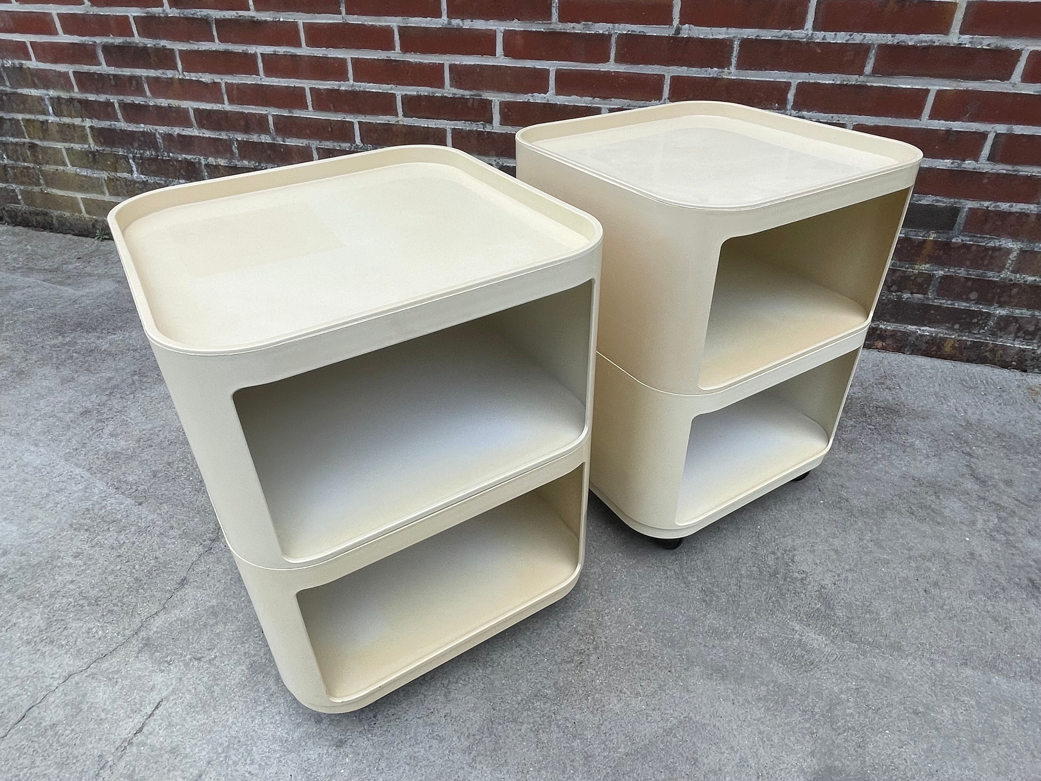 Set of Two Componibili by Anna Castelli Ferrieri for Kartell