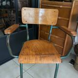 Vintage schoolmaster armchair