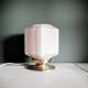Lampe art deco rose