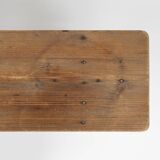 Art Deco bench in solid wood, France ca. 1940