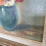 Huile sur toile « anémones »