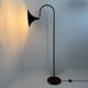 Hala Zeist Trumpet brown minimalist floor lamp, 1970s Dutch design