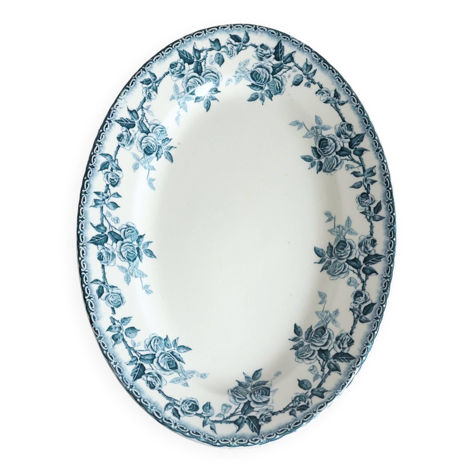 Vintage oval dish Terre de Fer HBet Cie