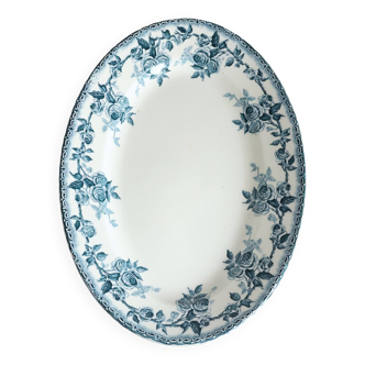 Plat ovale Vintage Terre de Fer H.B.et Cie