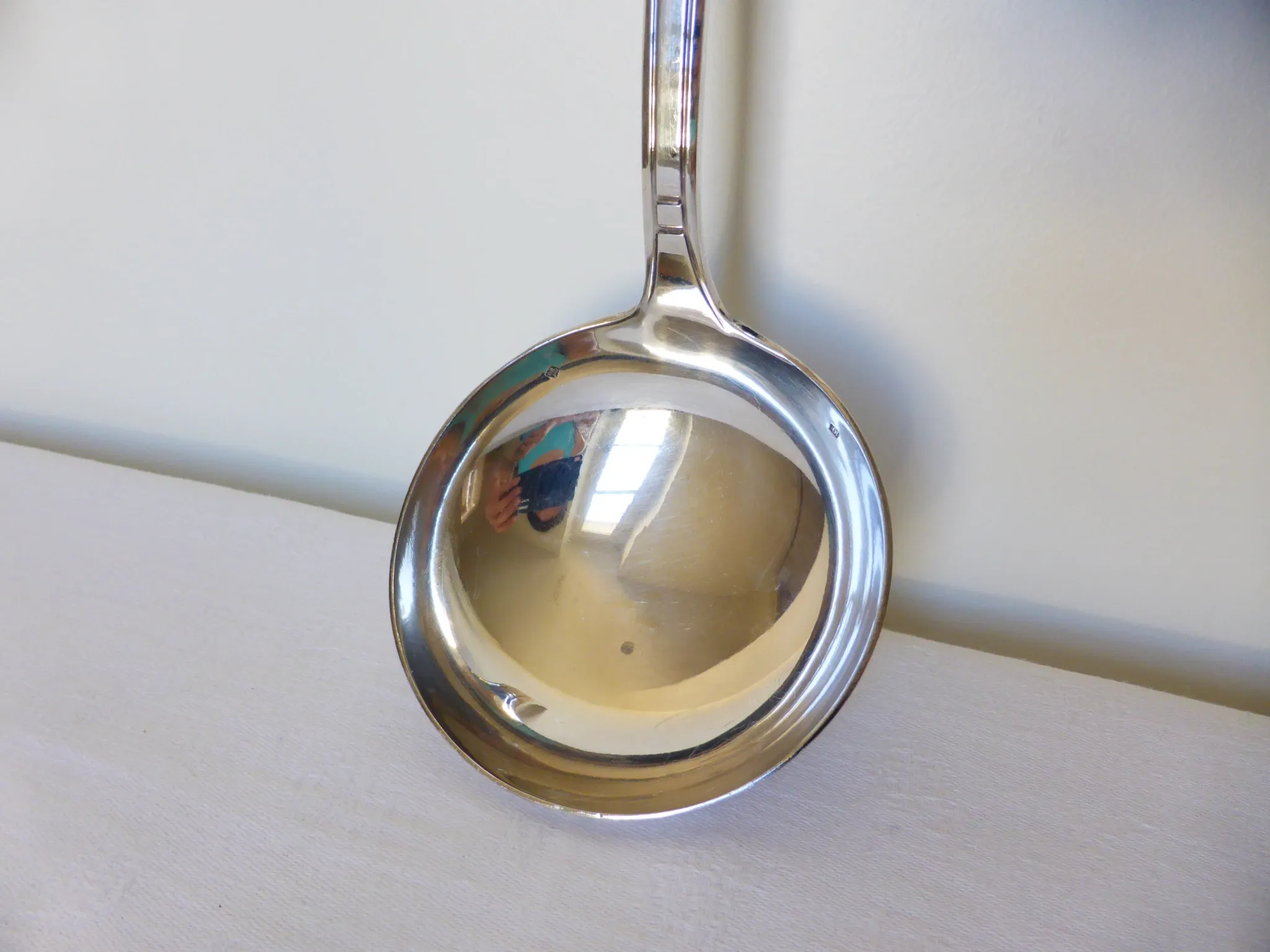 Shady vintage silver-plated metal ladle 2106277
