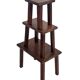 Vintage set of 3 oak side tables nesting tables from the 1970s