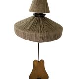 Vintage tripod floor lamp with shelf