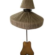 Lampadaire tripied vintage avec tablette