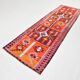 3x11 Pink Brown Vintage Kilim Runner Rug, 104x328Cm