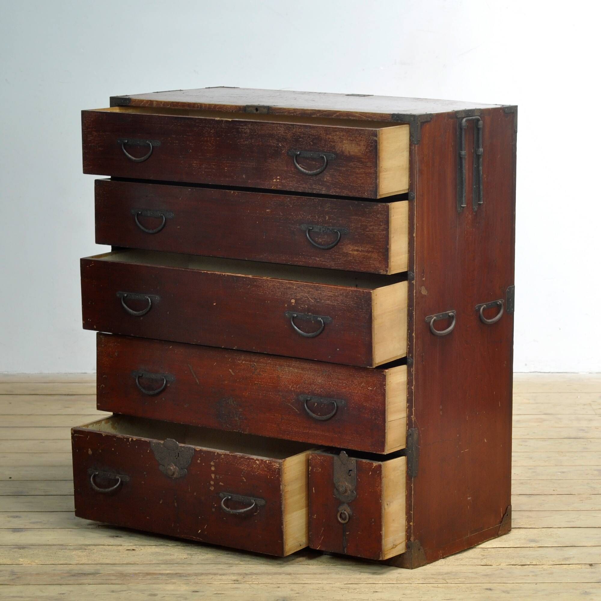 Japanese Tansu chest of drawers, circa 1870