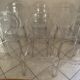 Lot de 6 chaises transparentes style Louis XV