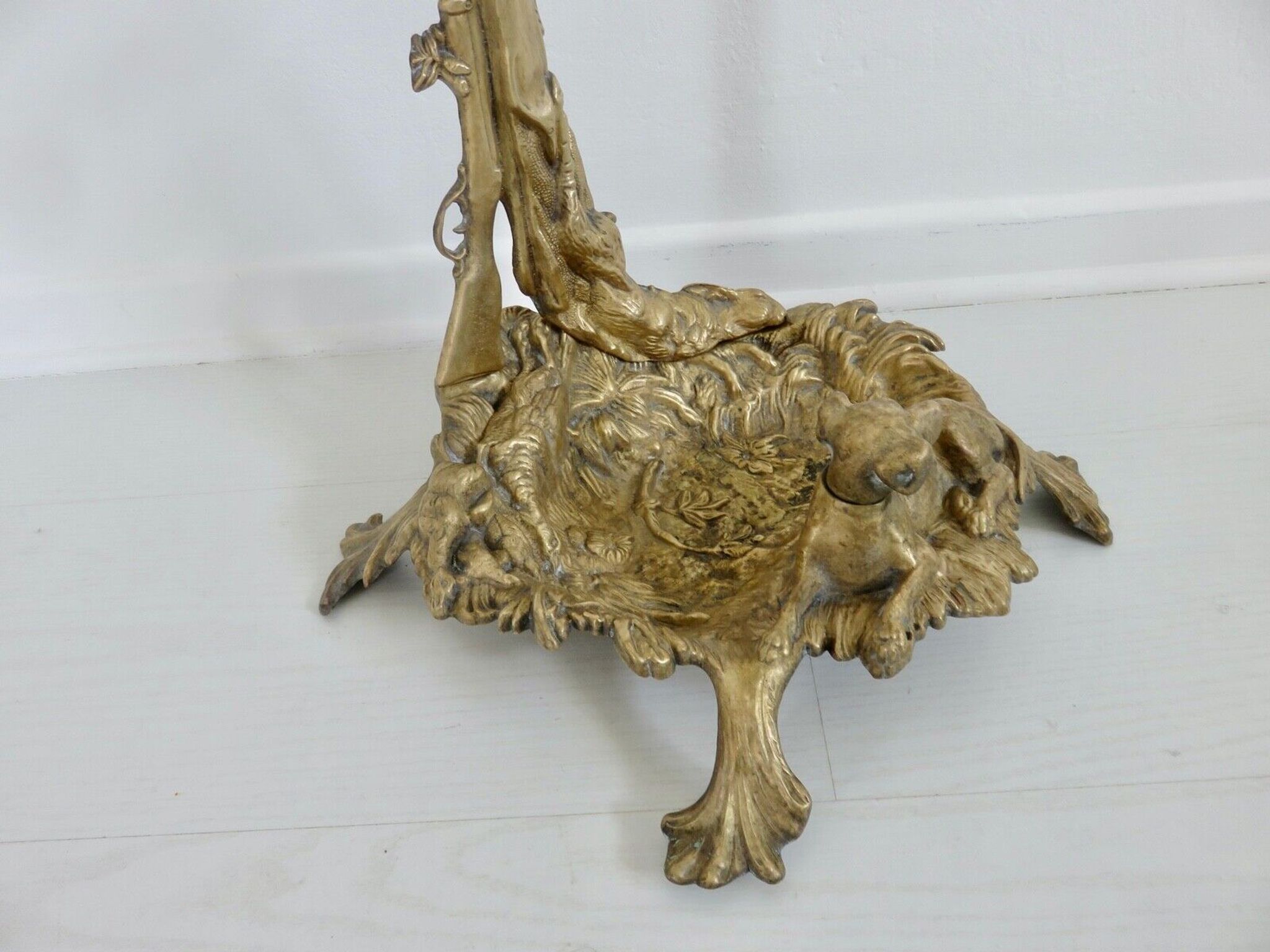 Umbrella door, bronze art deco cane holder