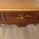 Walnut and marquetry table, 19th century.