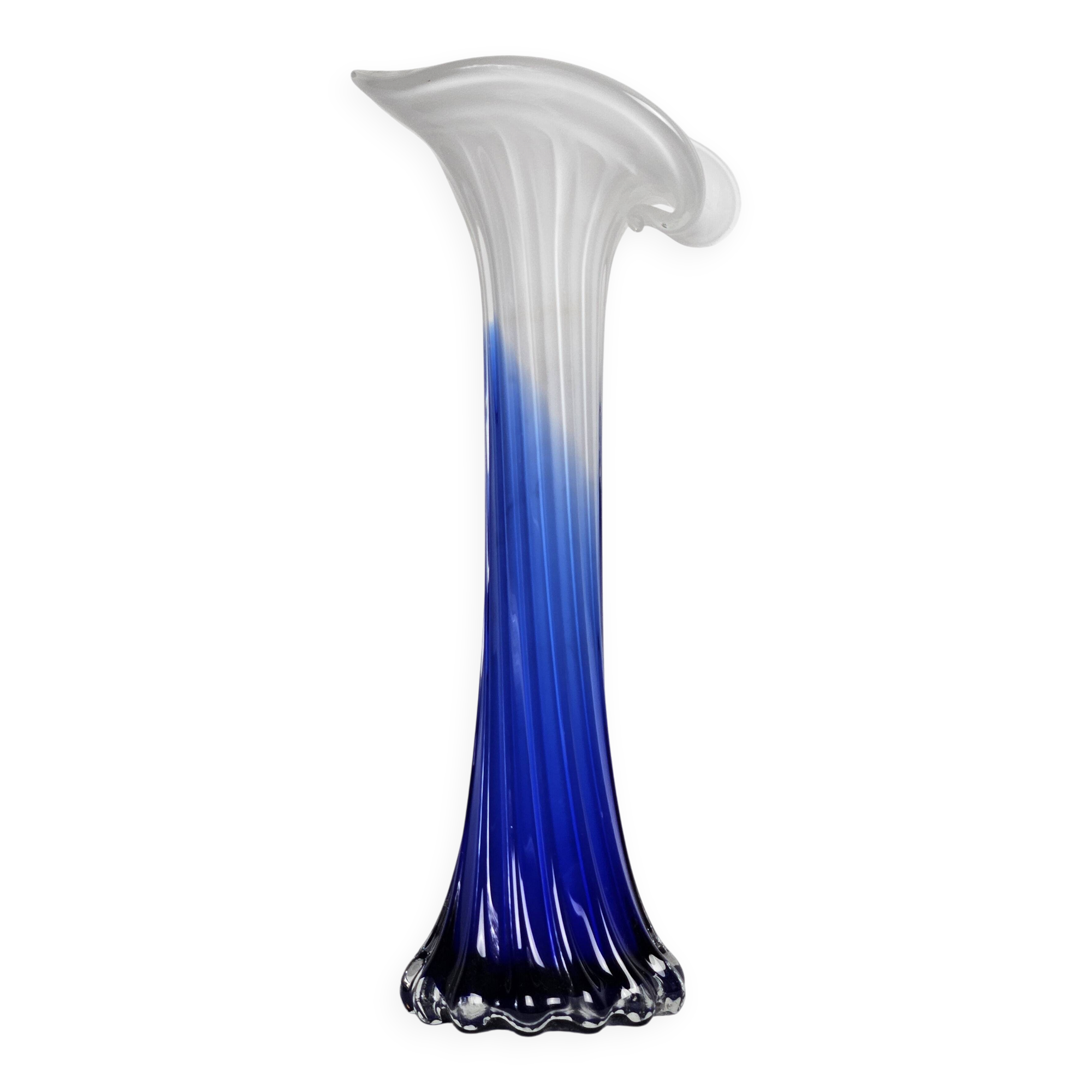 Murano vase "Calla Lily" by Jack in the Pulpit vintage