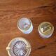 1950s Baccarat crystal and gold-plated metal smoker's kit
