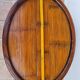 Art Deco style coffee table in varnished wood, vintage, 59 cm