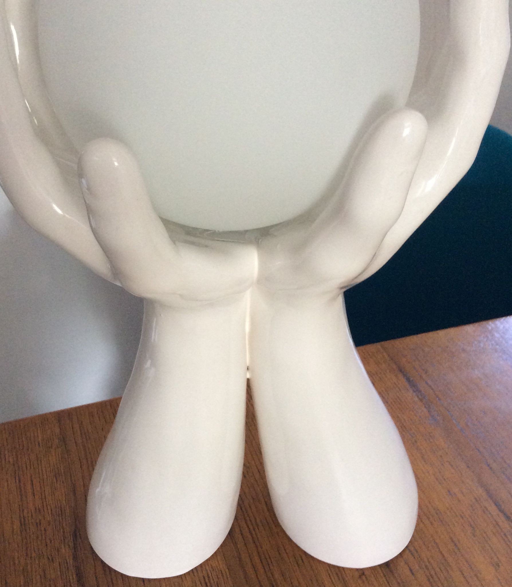 40cm ceramic hands lamp