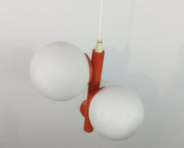 Lustre vintage orange