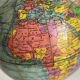 Globe vintage 1950 terrestre Girard Barrère Forest thomas - 26 cm