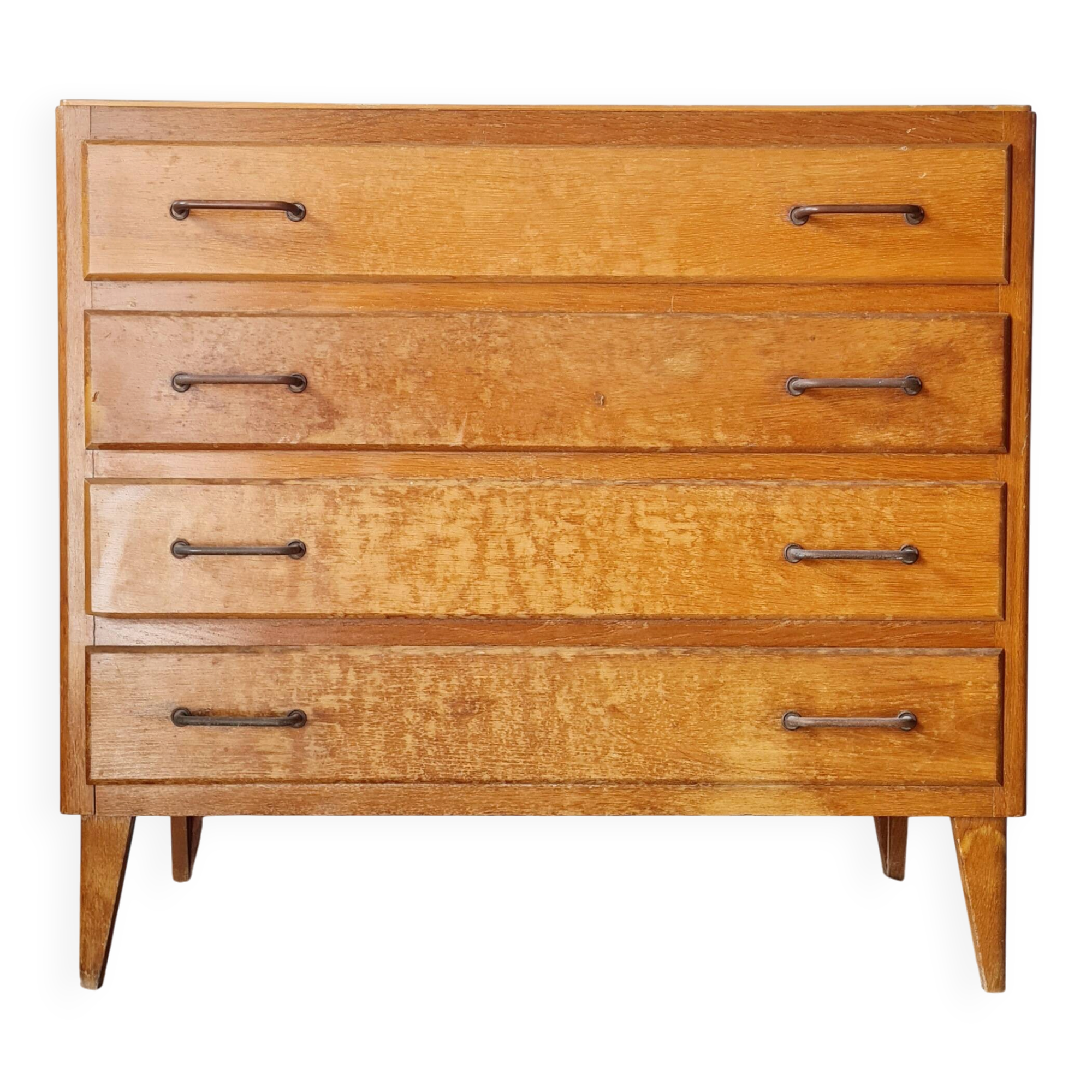 Vintage chest of drawers with tapered legs