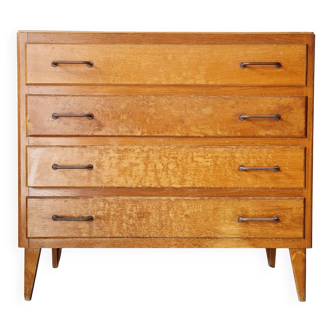 Vintage chest of drawers with tapered legs