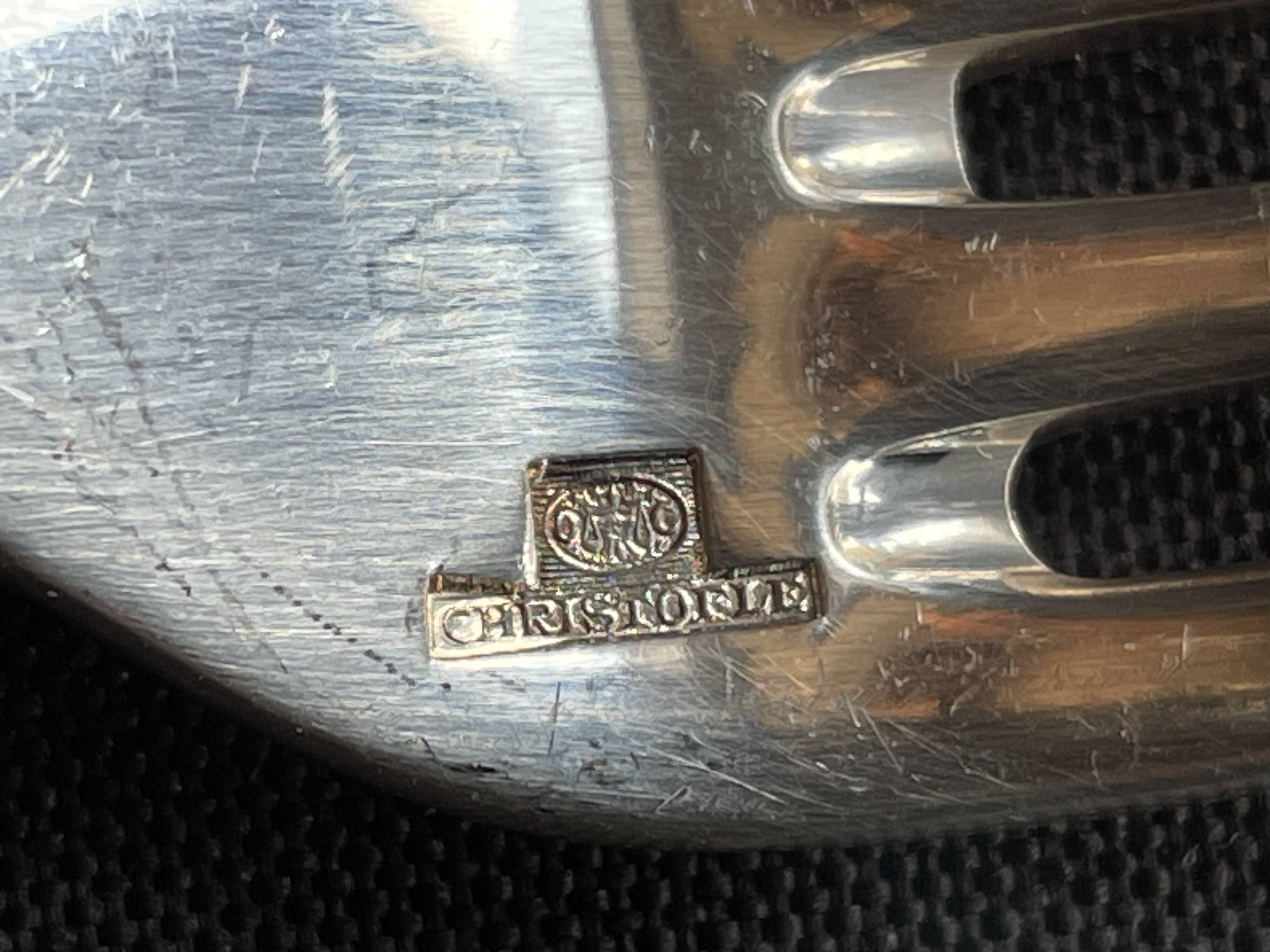 6 christofle pompadour table forks