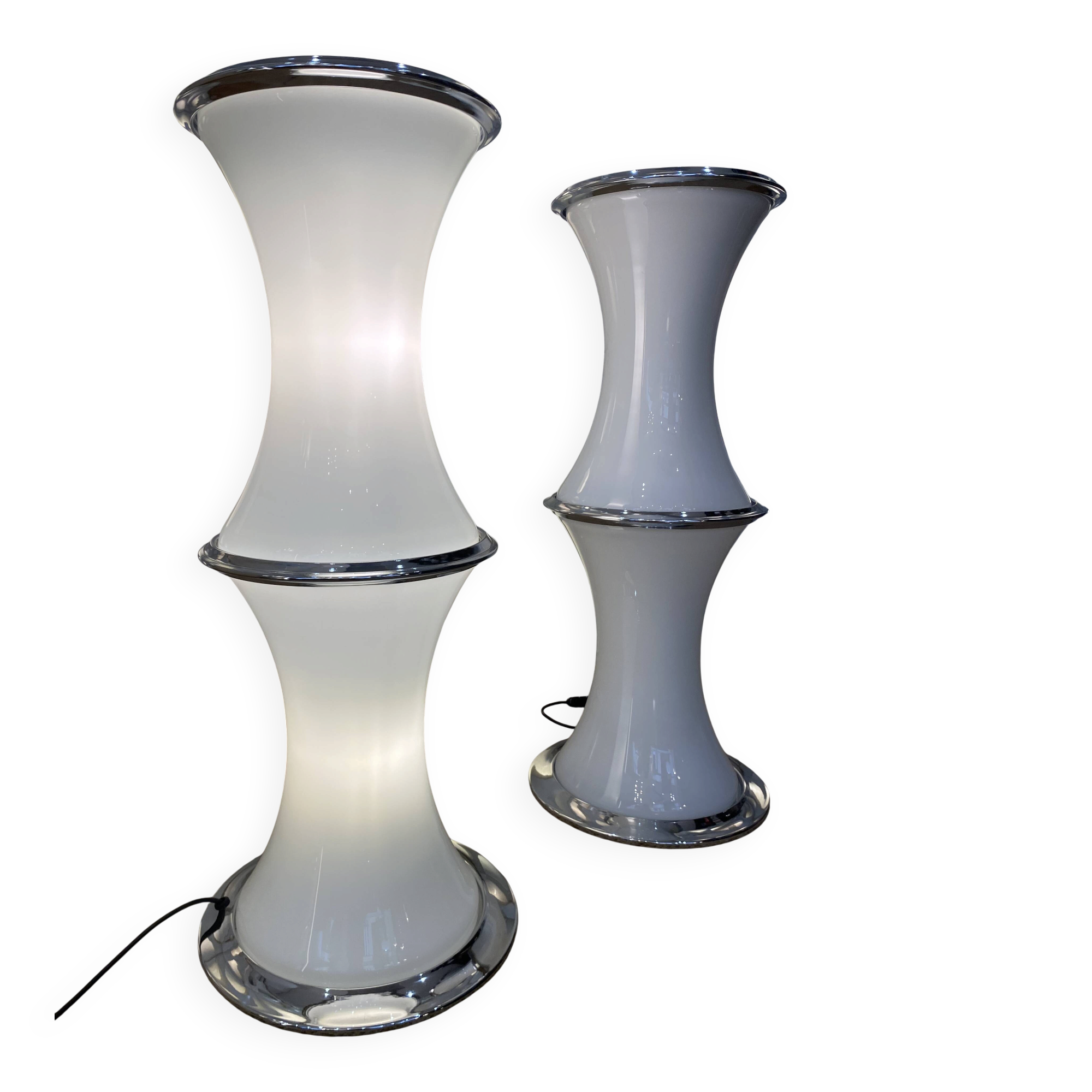Enrico tronconi - pair of lamps model bamboo