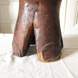 Wooden elephant foot stool