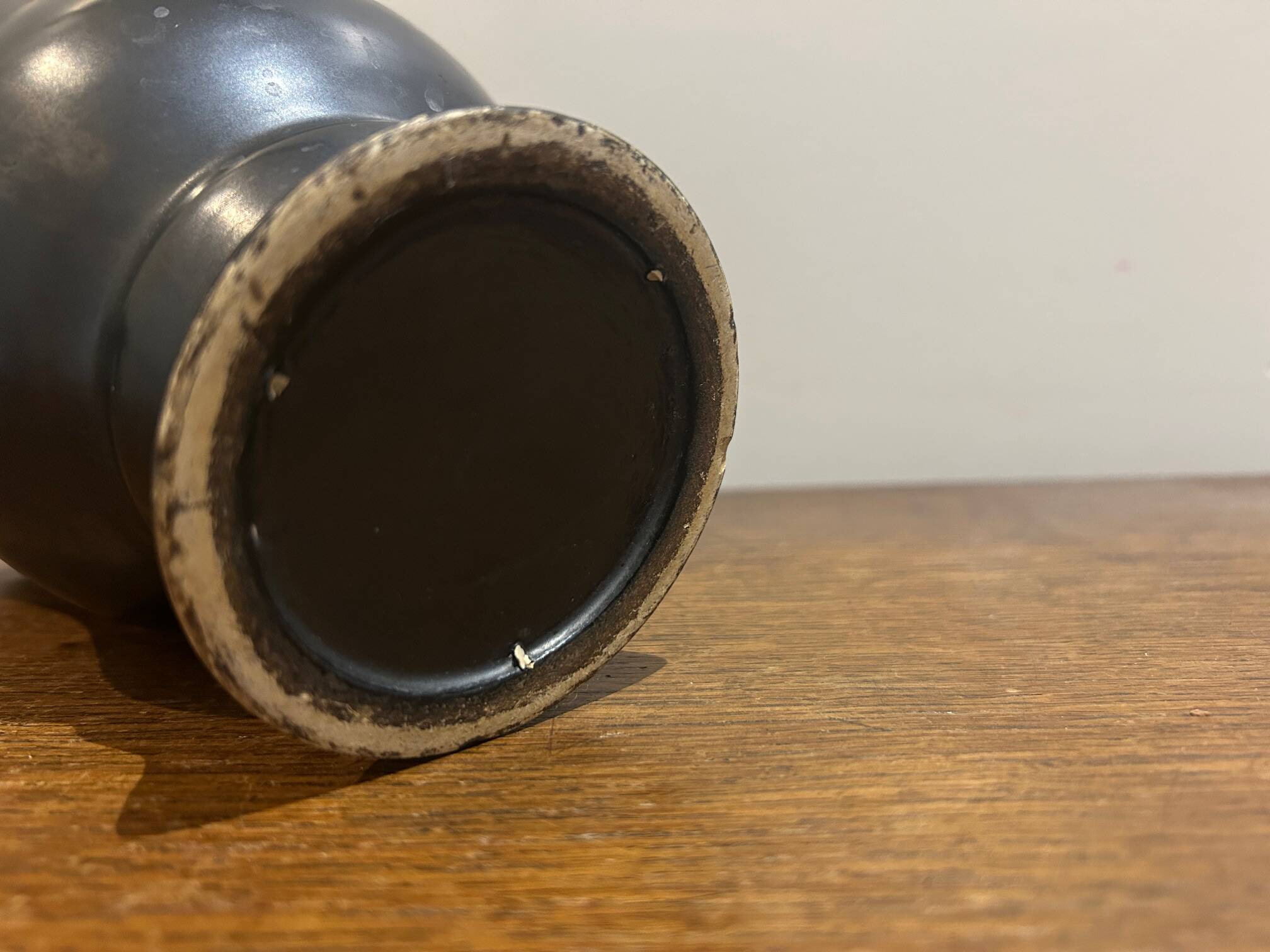 1950s black and white vase