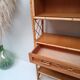 Bookcase shelf vintage in rattan