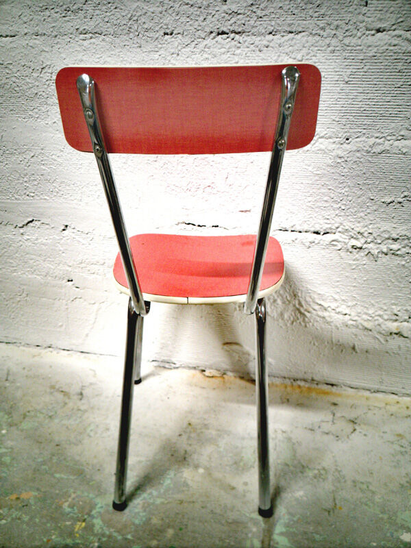 Red formica chair