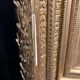 Large antique Napoleon III mirror – Wooden and gilded stucco frame – 135 × 114