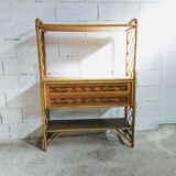 Rattan shelf