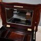 Rosewood and mahogany work table, Louis XV style, Napoleonic era