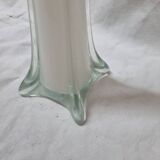 Soliflore verre effilé, vase de Bohême, 1980