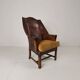 Antique leather armchair, England circa 1800