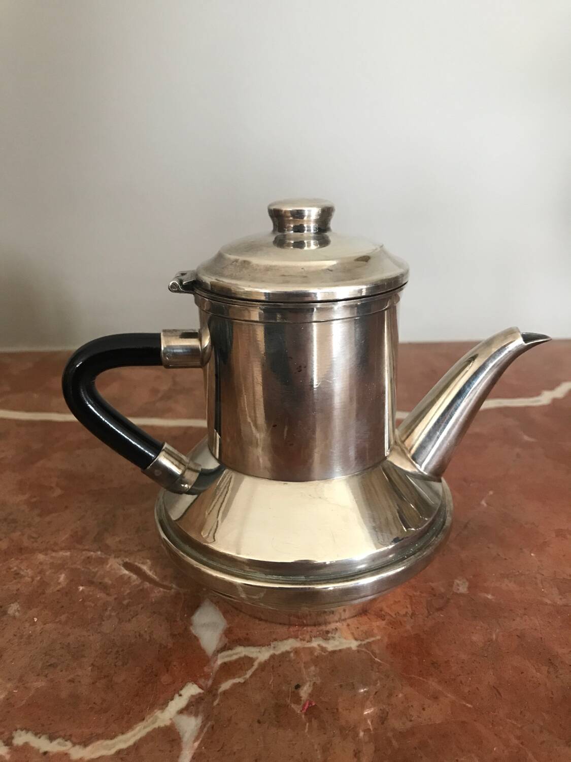 Art deco egoist coffee pot silver metal christian dior
