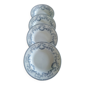 4 hollow plates Mozart U&C Sarreguemines