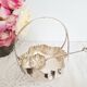 Antique silver sugar bowl with sprinkling spoon