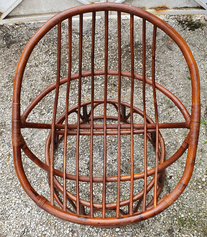 Vintage Papasan Multi Position Rattan Chair Selency