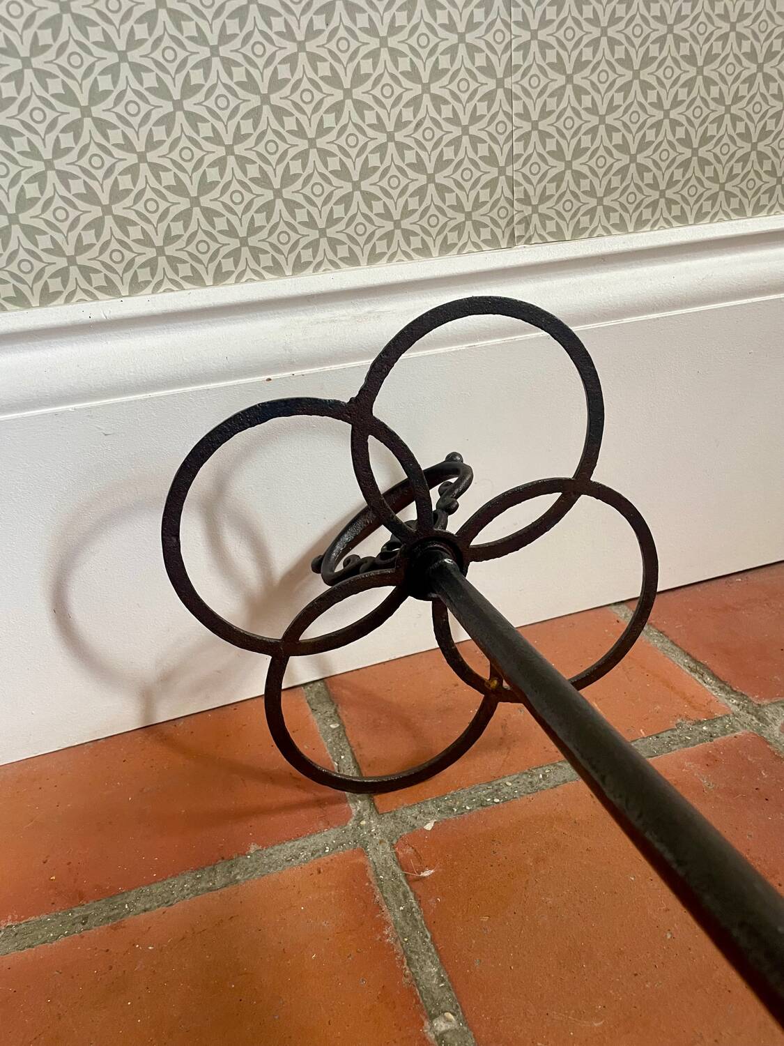 Vintage Umbrella Stand in Wrought Iron
