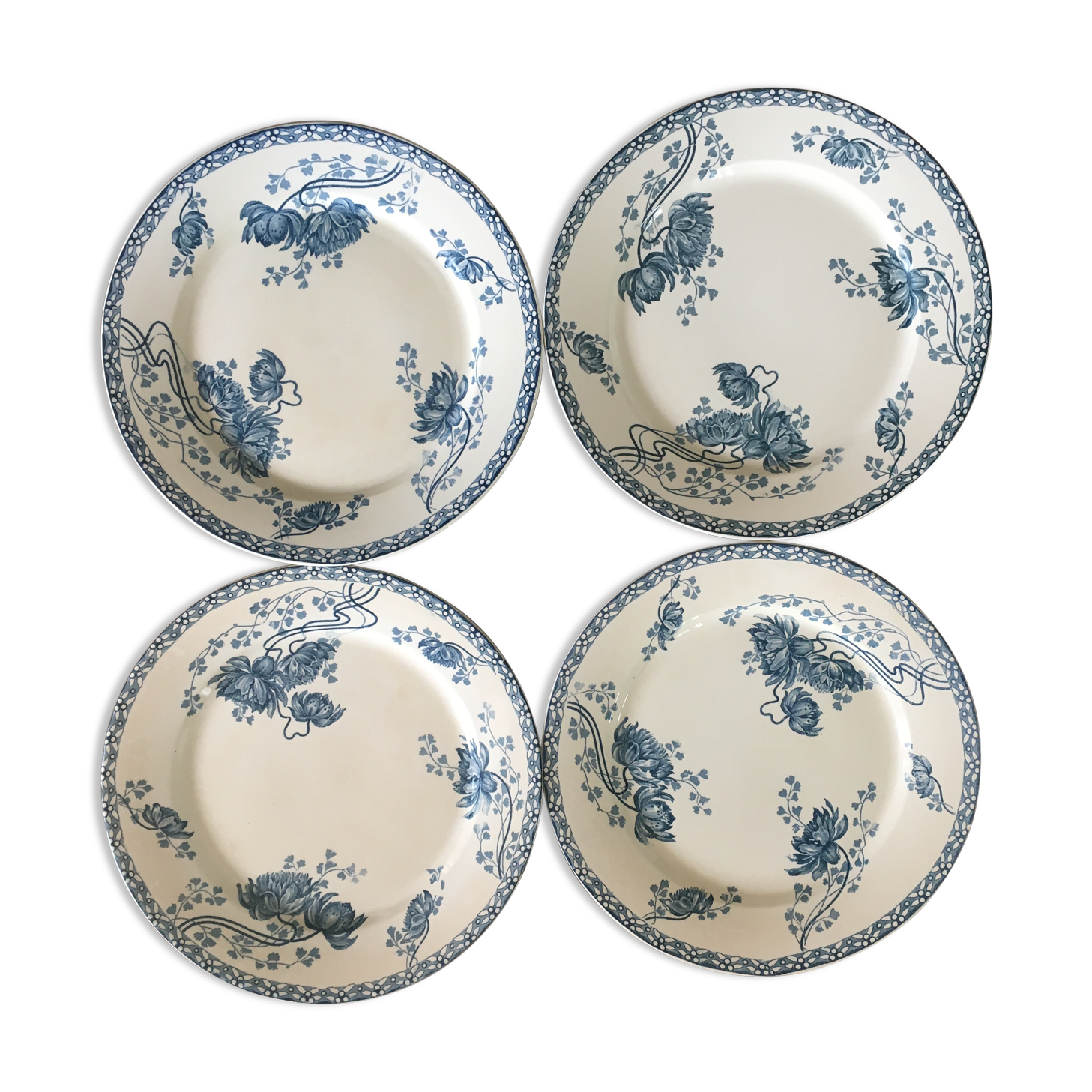 Terre de fer plates Manufacture Sarreguemines
