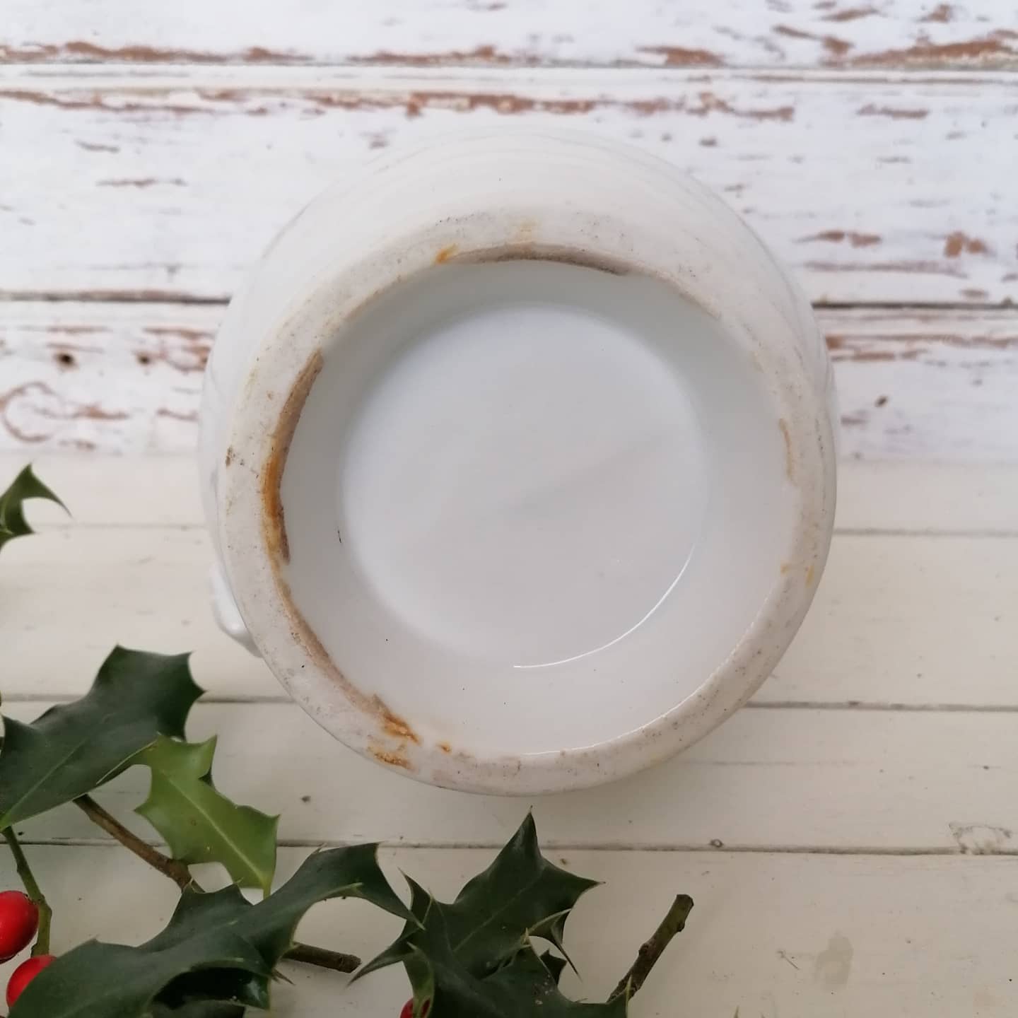 White porcelain pitcher